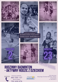 Rodzinny badminton kwiecień 2023