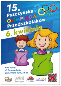 15. Pszczyńska Olimpiada Przedszkolaków plakat